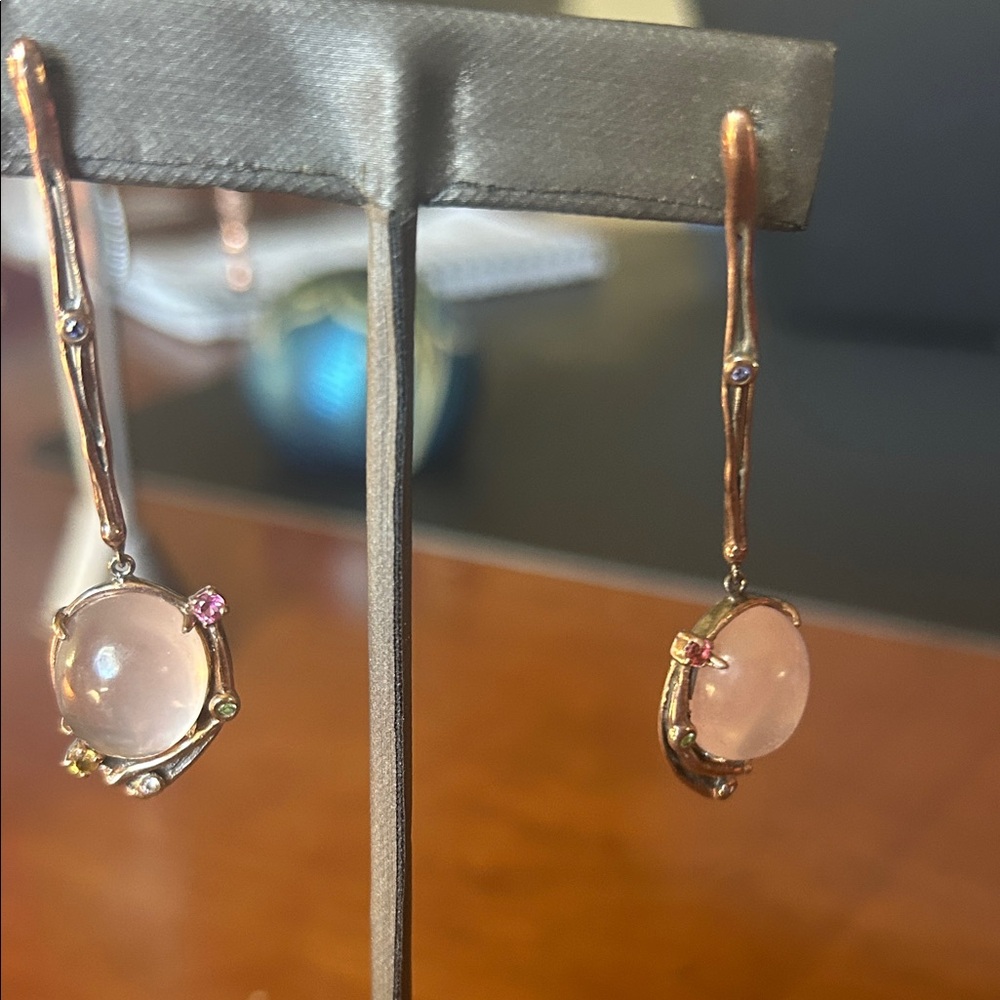 Elegant Rose Gold Drop Earrings
